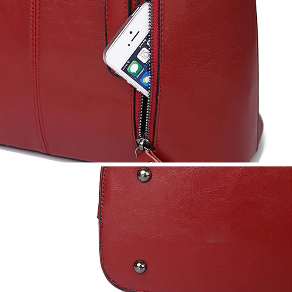 Modest / Simple Red Square Handbag Shoulder Bags Messenger Bag Crossbody Bags 2021 Leather Casual Women's Bags