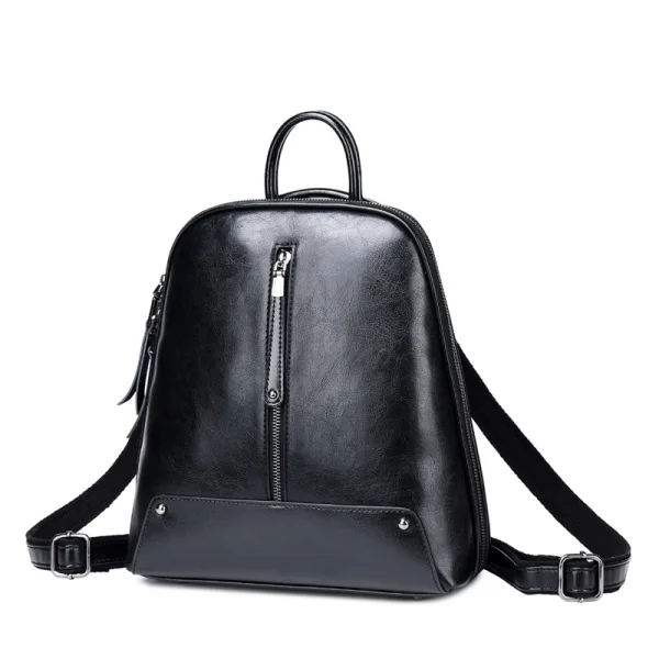 Fashion Coffee Backpacks 2021 Leather Casual Women's Bags