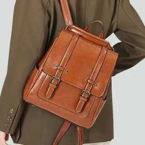 Tan Square Satchel Backpacks 2021 Leather Casual Women S Bags