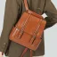 Tan Square Satchel Backpacks 2021 Leather Casual Women's Bags