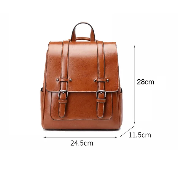 Tan Square Satchel Backpacks 2021 Leather Casual Women's Bags