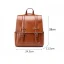 Tan Square Satchel Backpacks 2021 Leather Casual Women's Bags
