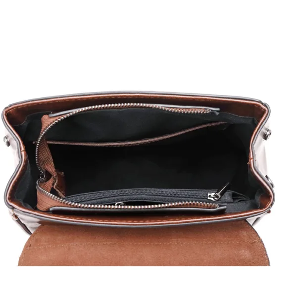Tan Square Satchel Backpacks 2021 Leather Casual Women's Bags