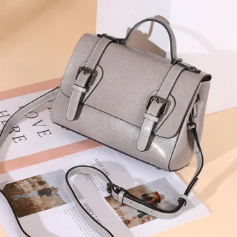 Moda Szary Kwadratowe Torba Kurierska Torby Crossbody Torby Naramienne Torebka 2021 Skórzany Przypadkowy Torby Damskie