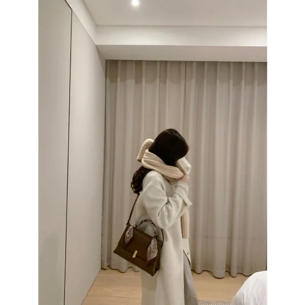 Vintage / Retro Brown Square Handbag Shoulder Bags Messenger Bag 2021 PU Women's Bags