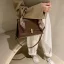 Vintage / Retro Brown Square Handbag Shoulder Bags Messenger Bag 2021 PU Women's Bags