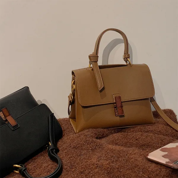 Vintage / Retro Square Handbag Messenger Bag 2021 PU Casual Women's Bags