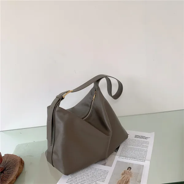 Minimalist Brown Shoulder Bags Messenger Bag 2021 PU Casual Women's Bags