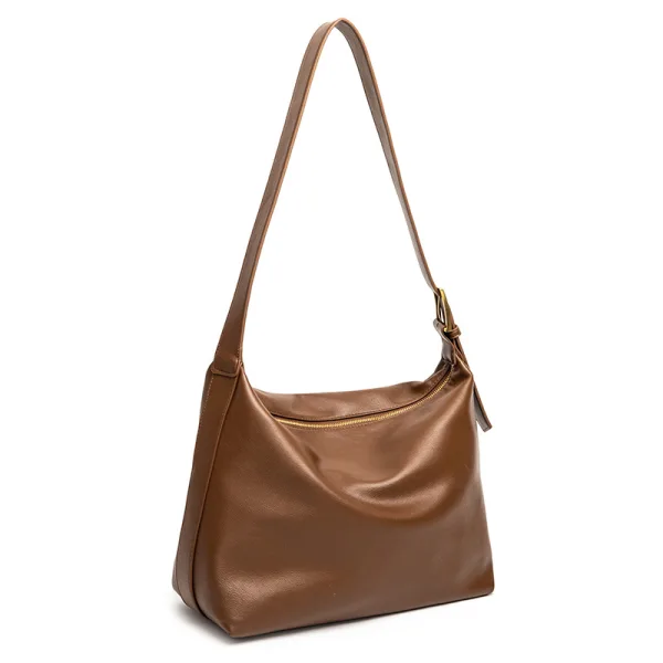 Minimalist Brown Shoulder Bags Messenger Bag 2021 PU Casual Women's Bags