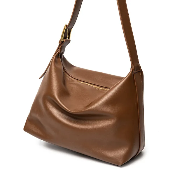Minimalist Brown Shoulder Bags Messenger Bag 2021 PU Casual Women's Bags