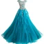 Best Jade Green Dancing Prom Dresses 2021 Ball Gown Scoop Neck Sleeveless Appliques Lace Beading Pearl Floor-Length / Long Ruffle Formal Dresses