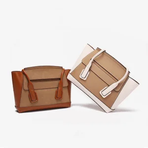 Deux Tons Carrés Sac Fourre Tout Sacs À Bandoulière 2021 Pu Désinvolte Sacs Pour Femmes