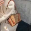 Zwei Töne Quadratische Tragetasche Schultertaschen 2021 PU Freizeit Damentaschen