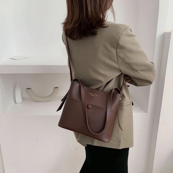 Vintage Kwadratowe Burgund Torby naramienne Torba kurierska Torby Crossbody 2021 PU Przypadkowy Torby Damskie