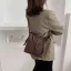 Vintage Kwadratowe Burgund Torby naramienne Torba kurierska Torby Crossbody 2021 PU Przypadkowy Torby Damskie