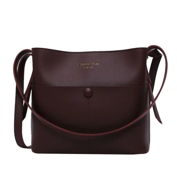 Vintage Kwadratowe Burgund Torby naramienne Torba kurierska Torby Crossbody 2021 PU Przypadkowy Torby Damskie