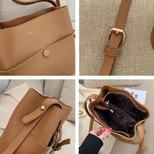 Vintage Kwadratowe Burgund Torby naramienne Torba kurierska Torby Crossbody 2021 PU Przypadkowy Torby Damskie