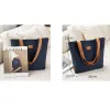 Modest / Simple Square Tote Bag Shopping Bag Shoulder Bags 2021 Canvas Casual Women's Bags