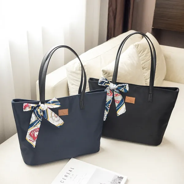 Modest / Simple Canvas Waterproof Tote Bag Shopping Bag Shoulder Bags 2021 Square Women's Bags