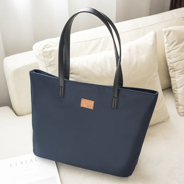 Modest / Simple Canvas Waterproof Tote Bag Shopping Bag Shoulder Bags 2021 Square Women's Bags