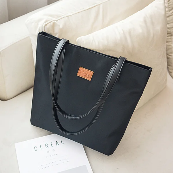 Modest / Simple Canvas Waterproof Tote Bag Shopping Bag Shoulder Bags 2021 Square Women's Bags