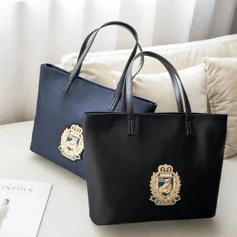 Simple Toile Imperméables Sac Fourre Tout Sac De Courses Sacs À Bandoulière 2021 Brodé Désinvolte Sacs Pour Femmes