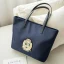 Modest / Simple Canvas Waterproof Tote Bag Shopping Bag Shoulder Bags 2021 Embroidered Casual Women's Bags