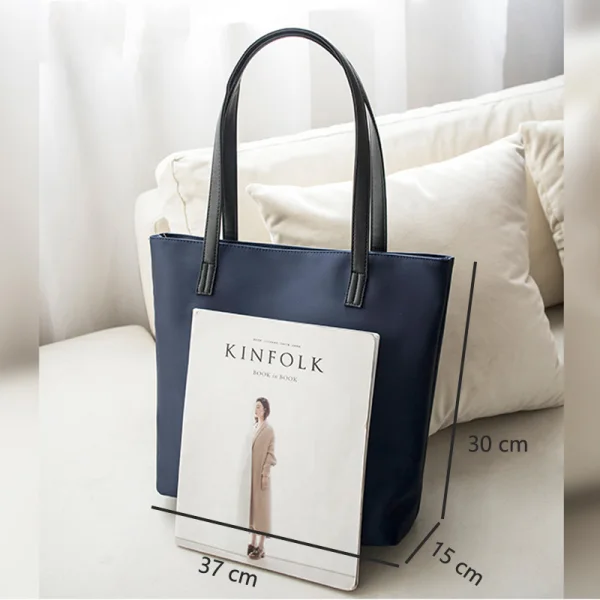 Modest / Simple Canvas Waterproof Tote Bag Shopping Bag Shoulder Bags 2021 Embroidered Casual Women's Bags