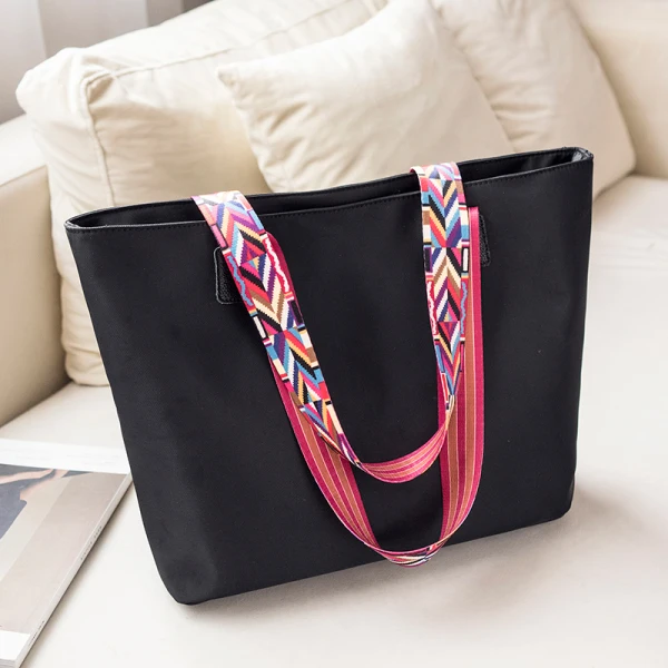 Fashion Waterproof Canvas Tote Bag Shopping Bag Shoulder Bags 2021 Square Women's Bags