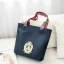 Fashion Navy Blue Waterproof Embroidered Tote Bag Shoulder Bags Shopping Bag 2021 Canvas Casual Women's Bags