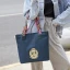Fashion Navy Blue Waterproof Embroidered Tote Bag Shoulder Bags Shopping Bag 2021 Canvas Casual Women's Bags