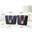 Fashion Navy Blue Waterproof Embroidered Tote Bag Shoulder Bags Shopping Bag 2021 Canvas Casual Women's Bags