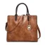 3 pièces Marron Sacs à bandoulière Sac à main Portefeuille 2021 PU Désinvolte Sacs Pour Femmes