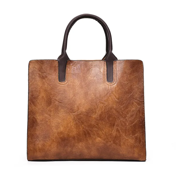 3 pièces Marron Sacs à bandoulière Sac à main Portefeuille 2021 PU Désinvolte Sacs Pour Femmes