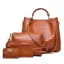 4-piece Blushing Pink Square Shoulder Bags Handbag Wallet 2021 Alligator Print PU Women's Bags