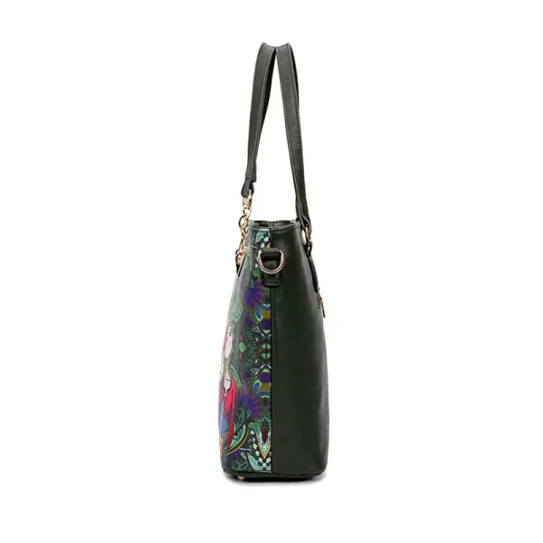 6-piece Multi-Colors Fancy Shoulder Bags Handbag Messenger Bag Wallet Purse Key Case 2021 Cartoon Printing PU Women's Bags