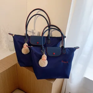 Mode Bleu Marine Sac Fourre Tout Sacs À Bandoulière Sac À Main 2021 Toile Désinvolte Sacs Pour Femmes