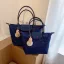 Fashion Navy Blue Tote Bag Shoulder Bags Handbag 2021 Canvas Casual Women's Bags