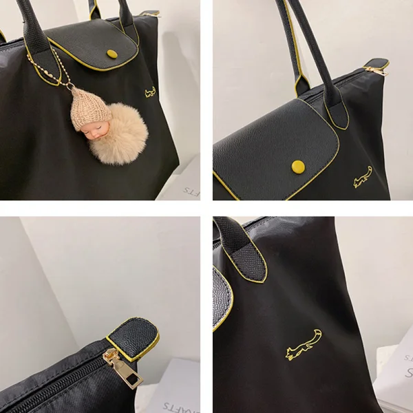 Fashion Navy Blue Tote Bag Shoulder Bags Handbag 2021 Canvas Casual Women's Bags