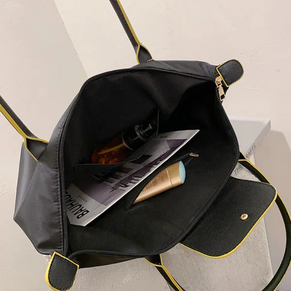Fashion Navy Blue Tote Bag Shoulder Bags Handbag 2021 Canvas Casual Women's Bags