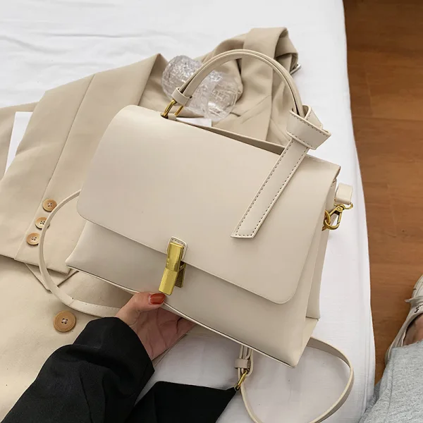 Fashion White Square Shoulder Bags Messenger Bag Handbag 2021 PU Women's Bags