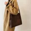 Modest / Simple Square Shoulder Bags Tote Bag Shopping Bag 2021 PU Casual Women's Bags