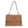 Modest / Simple Coffee Square Shoulder Bags Handbag 2021 PU Casual Women's Bags