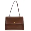 Modest / Simple Coffee Square Shoulder Bags Handbag 2021 PU Casual Women's Bags