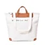 Modest / Simple Khaki Square Tote Bag Shopping Bag Shoulder Bags 2021 Canvas Casual Women's Bags