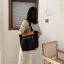 Modest / Simple Khaki Square Tote Bag Shopping Bag Shoulder Bags 2021 Canvas Casual Women's Bags