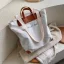 Modest / Simple Khaki Square Tote Bag Shopping Bag Shoulder Bags 2021 Canvas Casual Women's Bags
