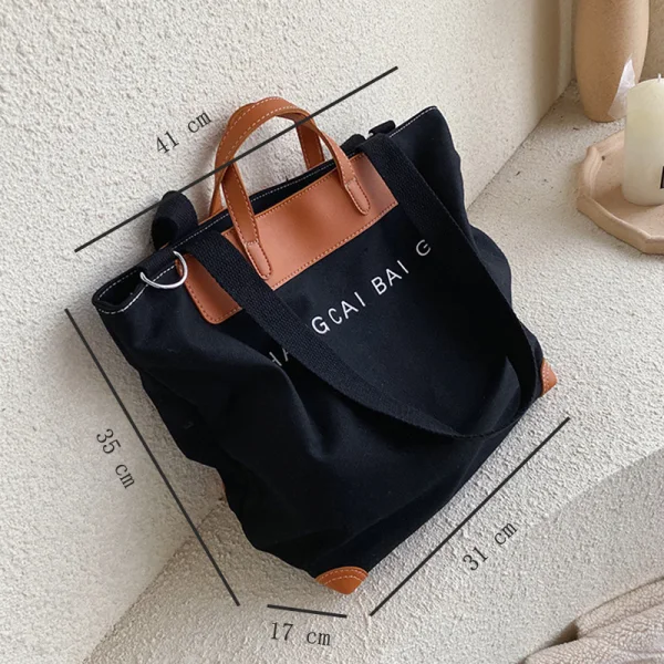 Modest / Simple Khaki Square Tote Bag Shopping Bag Shoulder Bags 2021 Canvas Casual Women's Bags