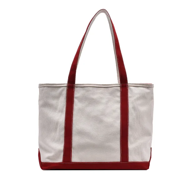 Modest / Simple Black White Square Tote Bag Shopping Bag Shoulder Bags 2021 Canvas Casual Women's Bags