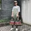 Vintage / Retro Multi-Colors Shoulder Bags Messenger Bag Handbag 2021 Canvas Casual Women's Bags